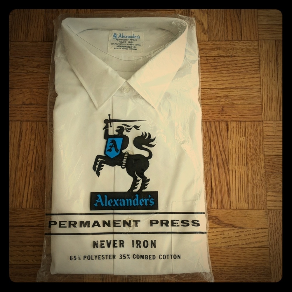 Alexanders white button down